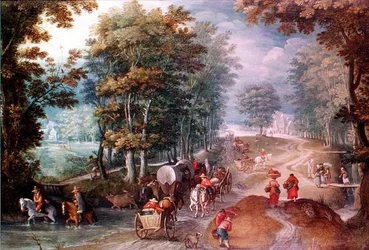 Paysans en voyage